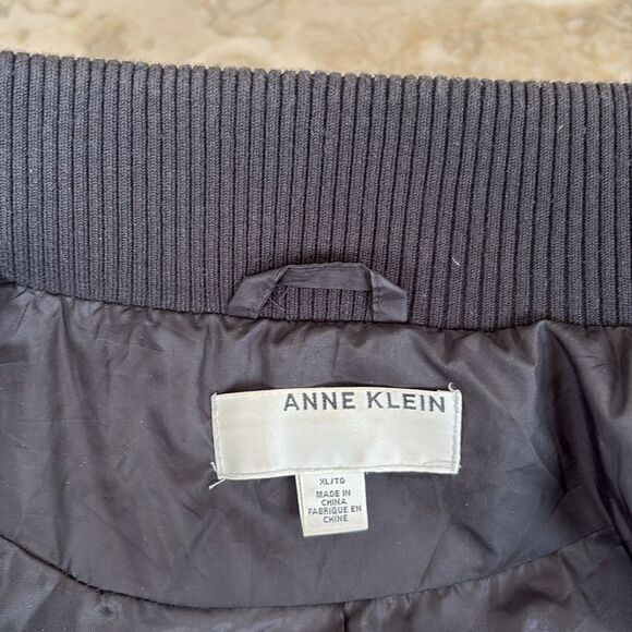 Anne Klein Down Filled Puffer Removable Hood Zippered Coat - Picture 15 of 17